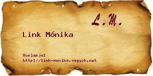 Link Mónika névjegykártya